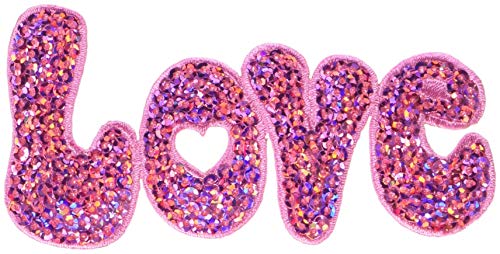 Simplicity - Love Pink Sequin Applique