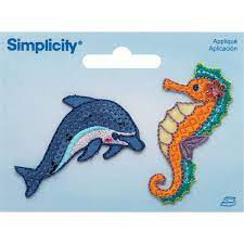 Simplicity - Dolphin and Seahorse Applique