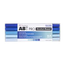 Tombow - ABT Pro Alcohol-Based Dual Tip Markers - Blue Tones