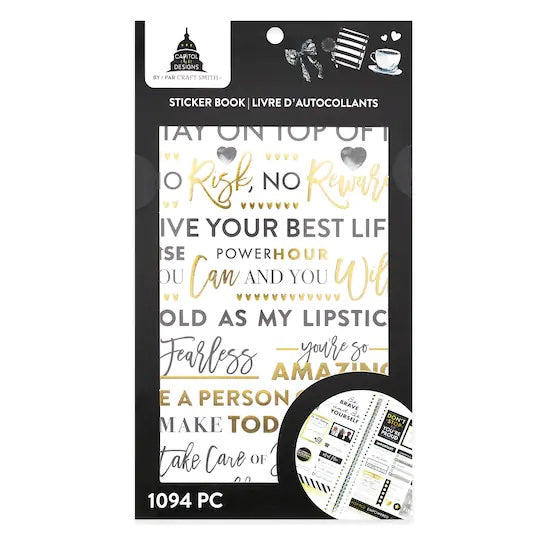 Craft Smith - Capitol Chic Designs - Black and White Sticker Book