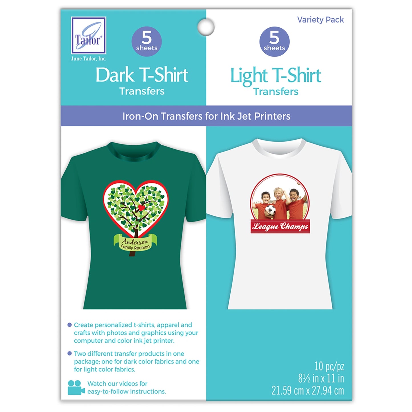 June Tailor - Dark and Light T-Shirt Transfers