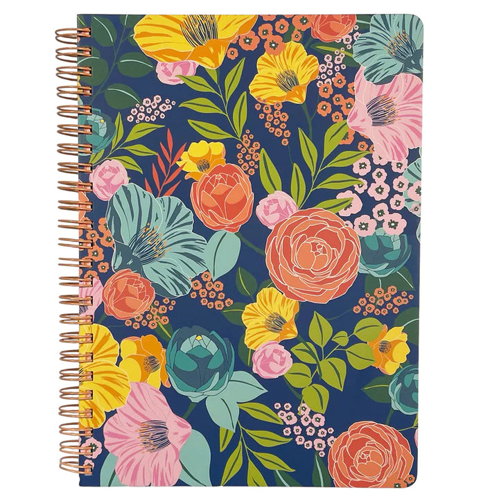 Steel Mill & Co.® - Garden Blooms Navy Mini Notebook