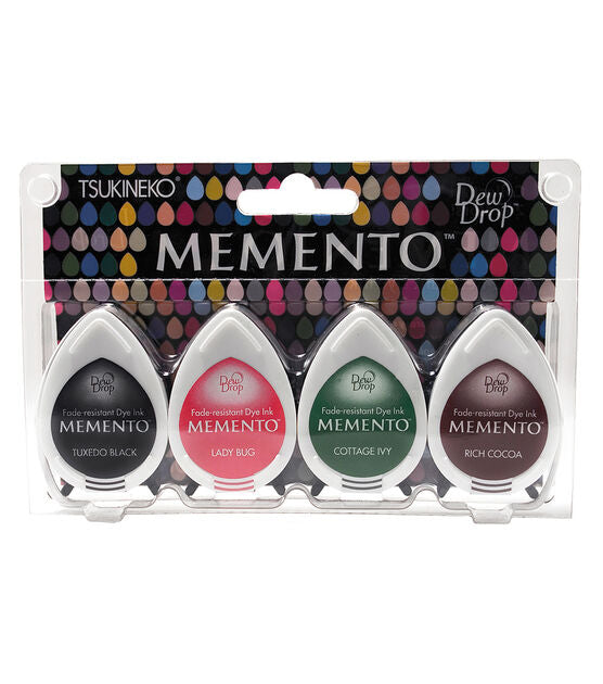 Tsukineko - Memento Dew Drop Ink Pads - Gotta Have - 4 pc