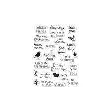 Hero Arts - Hero Greetings - Christmas Messages Clear Stamp Set