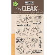 Hero Arts - Dragons and Unicorns Stamps
