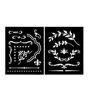 Hero Arts - Frames and Flourishes Stencil Pair