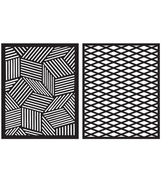 Hero Arts - Lines and Patterns Stencil Pairs