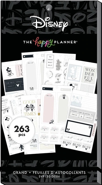 The Happy Planner - Disney - Modern Mickey and Minnie Sticker Sheets - 263 pcs