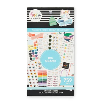 The Happy Planner - Wake Up and Teach Sticker Sheets - 759 pcs