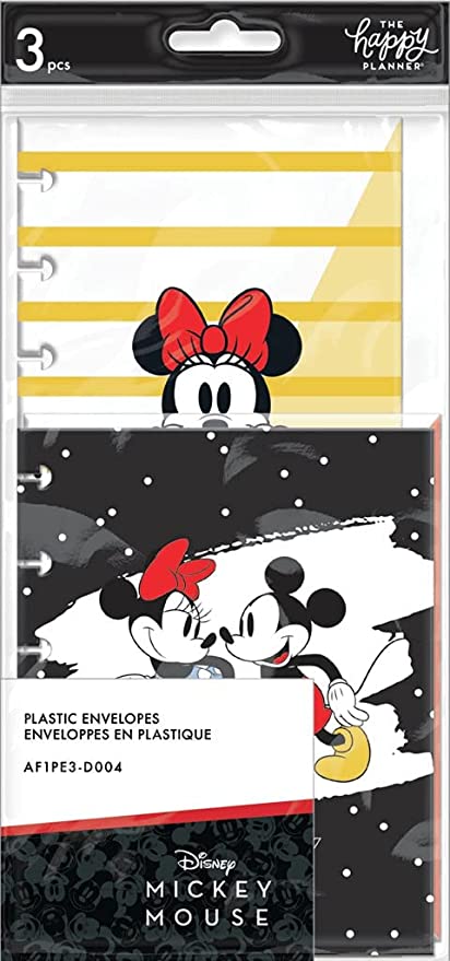 The Happy Planner - Disney - Plastic Envelopes - 3 pc