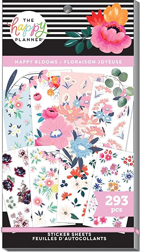 The Happy Planner -  Happy Blooms Sticker Sheets - 293 pcs