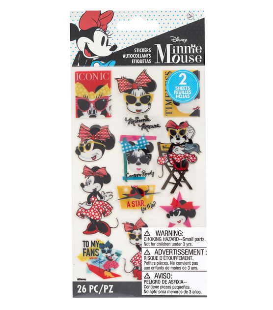 EK Success - Disney - Hollywood Minnie Flat Stickers