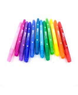 Tombow - Twintone Dual Tip Markers - Rainbow - 12 pieces