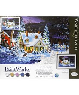 Dimensions - Paint Works - Paint by Number - Winter's Hush