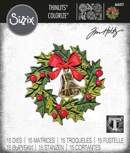 Sizzix Thinlits - Yuletide, Colorize