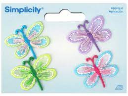 Simplicity - Colorful Dragonflies Appliques