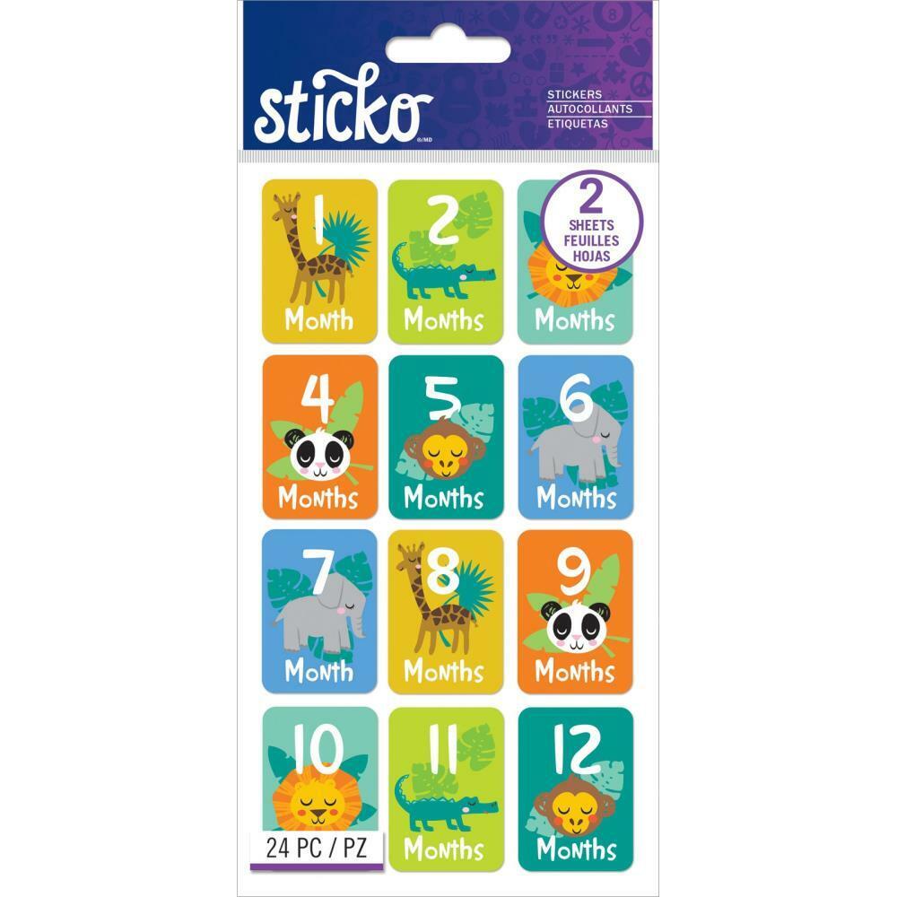 Sticko - Baby Boy Month Stickers