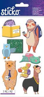 Sticko - Back to School Animals Stickers