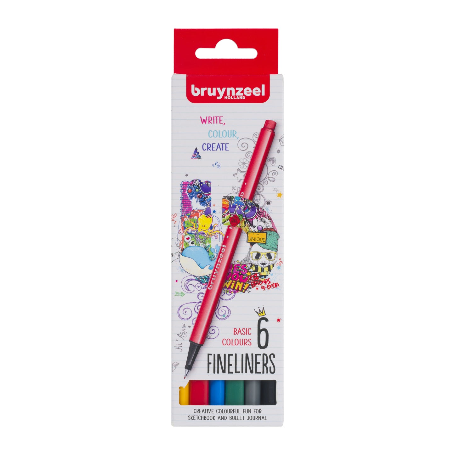 Royal Talens - Bruynzeel Holland - Fineliners - 6 count