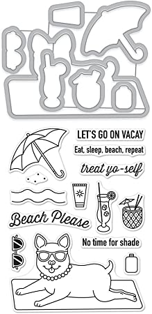 Hero Arts - Beach Please Stamp and Cut