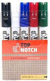 Top Notch - Water Based Paint Markers - Extra Fine Tip