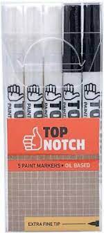 Top Notch - Oil Based Paint Markers - Extra Fine Tip