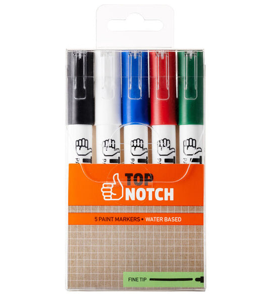 Top Notch - Water Based Paint Markers - Fine Tip