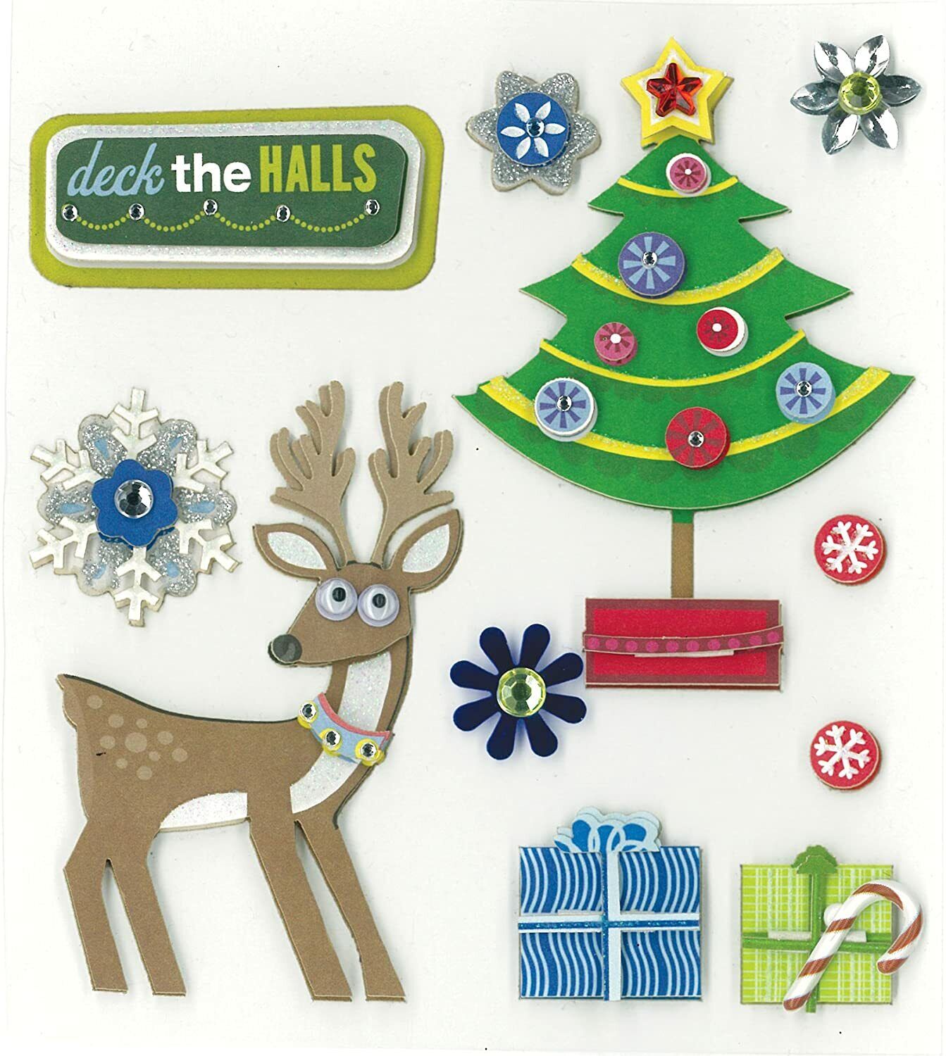 K & Company - Deck the Halls Dimensional Stickers