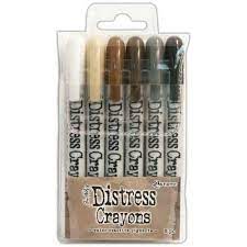 Ranger Ink - Tim Holtz - Distress Crayons - 6 pc