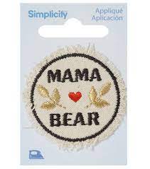 Simplicity - Mama Bear Applique