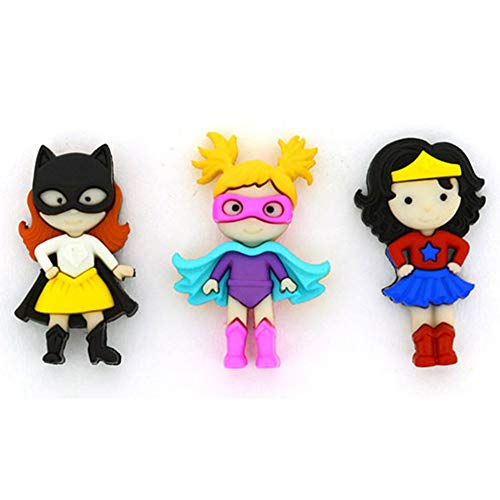 Dress It Up - Girl Power Super Hero Buttons