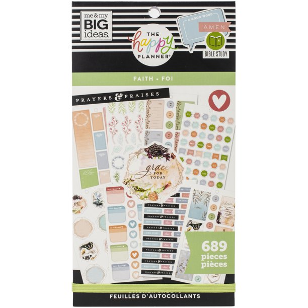 The Happy Planner - Faith Sticker Sheets - 689 pcs