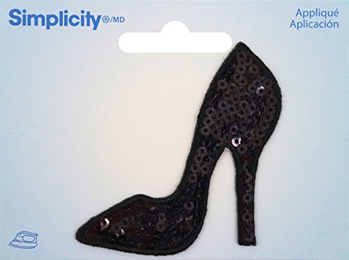 Simplicity - Black Stilletto Sequin Applique