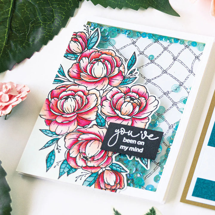 Hero Arts and Gina K. Designs - Friendship Blooms Partners Collaborative Stamp Set