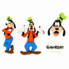 Dress it Up - Disney - Goofy Button Embellishments