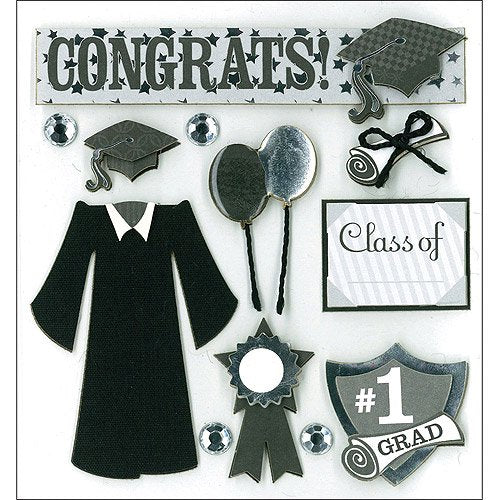 K & Company - Graduation Day Dimensional Stickers