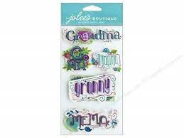 Jolee's Boutique - Grandma Words Dimensional Stickers