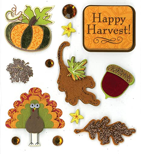 K & Company - Happy Harvest Dimensional Stickers