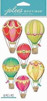 Jolee's Boutique - Hot Air Balloons Dimensional Stickers