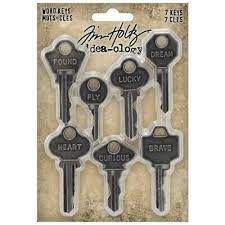 Tim Holtz - Idea-ology - Word Keys - 7 Keys