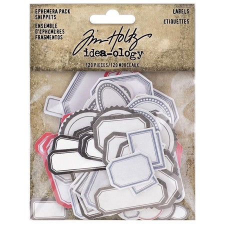 Tim Holtz - idea-ology - Labels Ephemera Pack