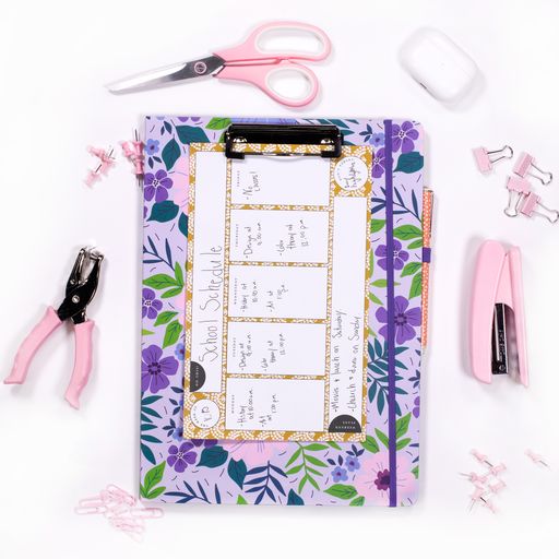 Steel Mill & Co.® - Lilac Floral Clipboard Folio