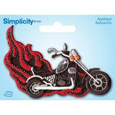 Simplicity - Motorcycle Applique