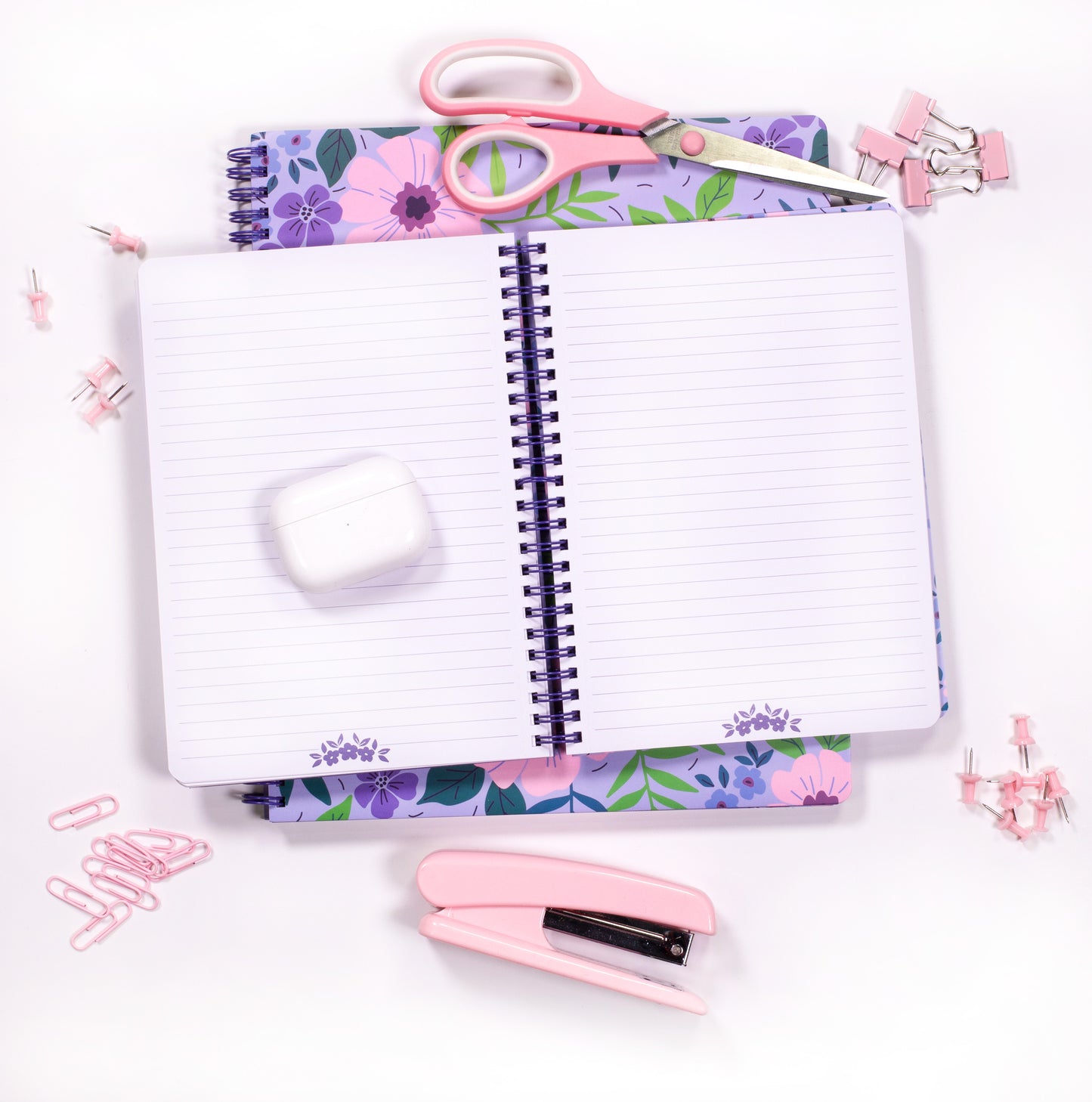 Steel Mill & Co.® - Lilac Floral Mini Notebook