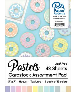 Paper Accents - Cardstock Pad 5x7" Pastels Assortment 48pc