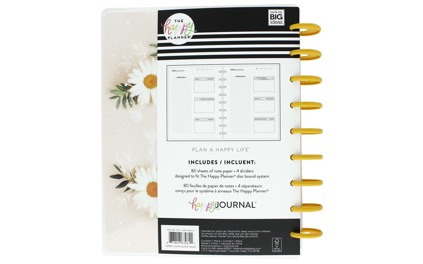 The Happy Planner - Classic Guided Journal Pressed Floral