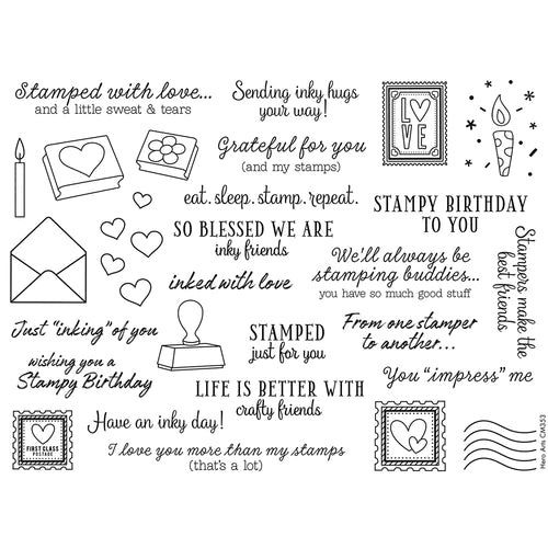 Hero Arts - Stamped Just for You Stamp Set