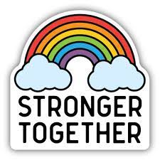 Stickers Northwest - Stronger Together Rainbow Vinyl Sticker