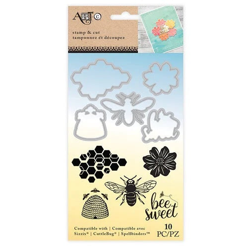 Spellbinders - ArtC - Bee Sweet Stamp and Die Set