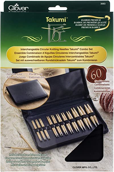 Clover - Takumi Combo Interchangeable Circular Knitting Needles Combo Set